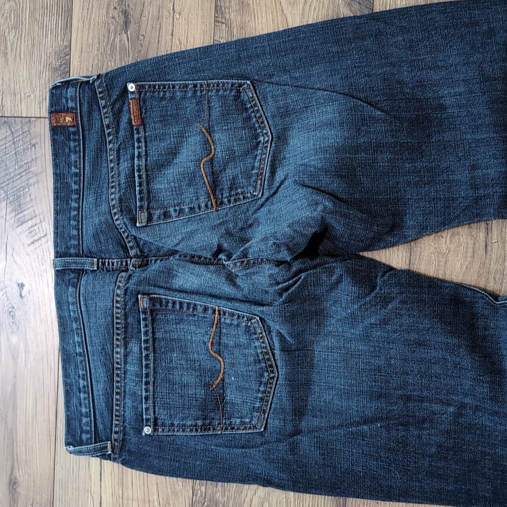 Seven 7 for all Mankind standard jeans, button fly, blue denim, men's 36 - Picture 11 of 15
